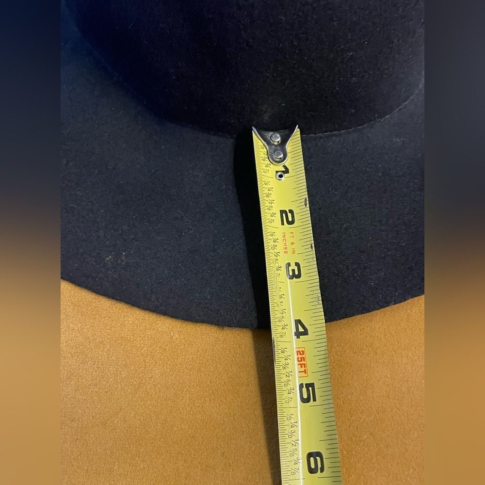 NWT Zara Black Wool Floppy Hat - Picture 9 of 9